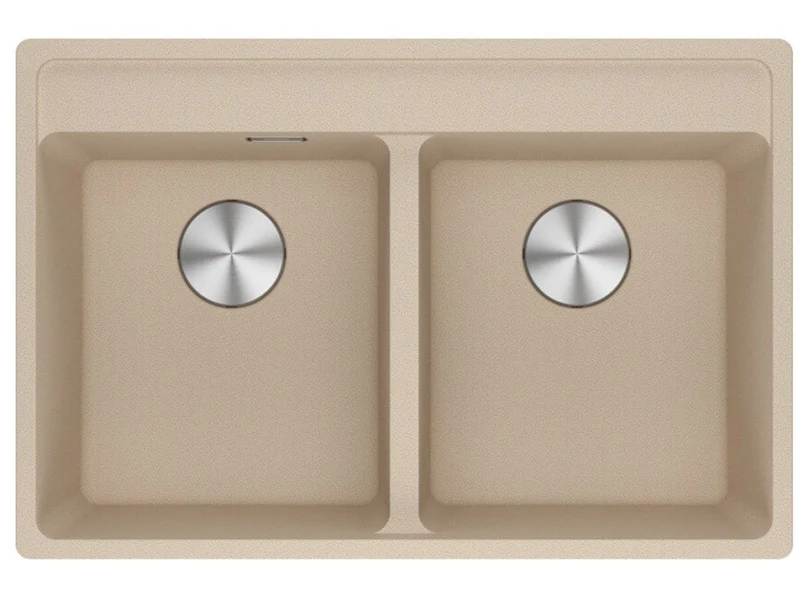 LAVELLO Franke MRG 620-35-35 TL Maris Lavello 2 vasche incasso 76 x 51 - avena 114.0661.681