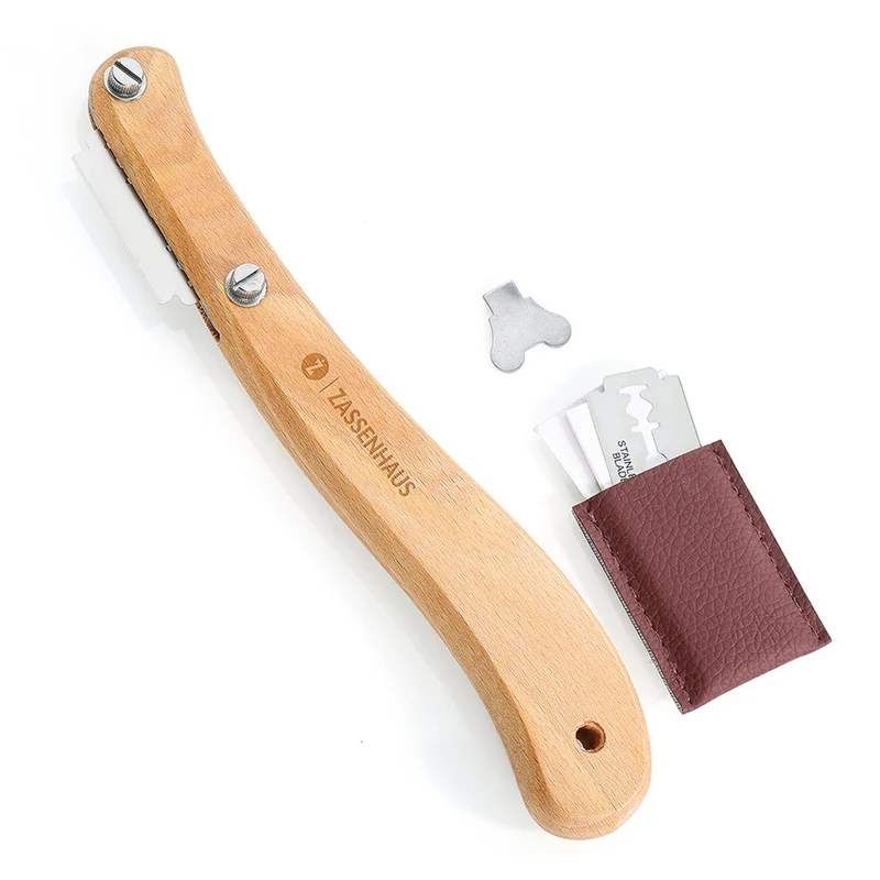 Cuchilla para greñar pan con mango de haya Zassenhaus