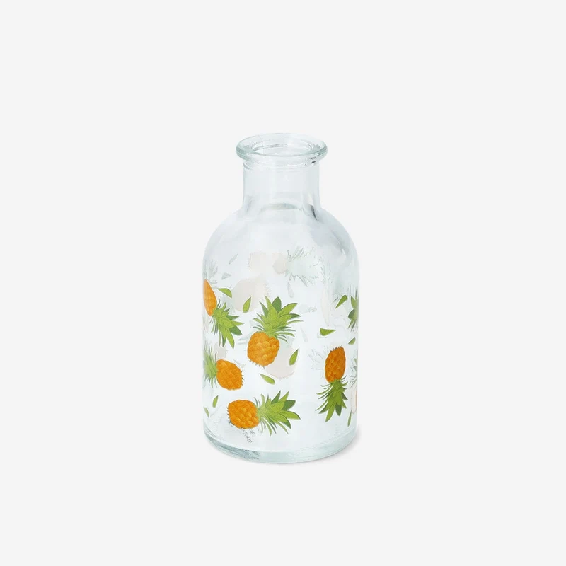 Vase with tropical print