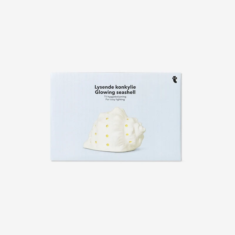 Ceramic seashell lamp