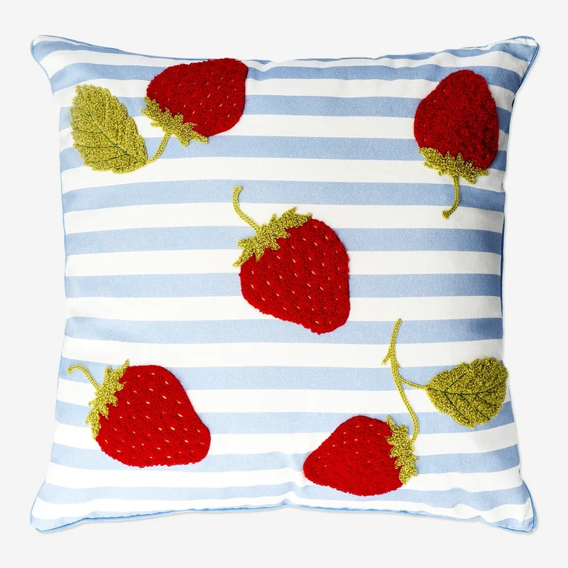 Cushion with strawberries
