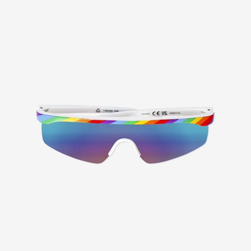 Rainbow racer sunglasses