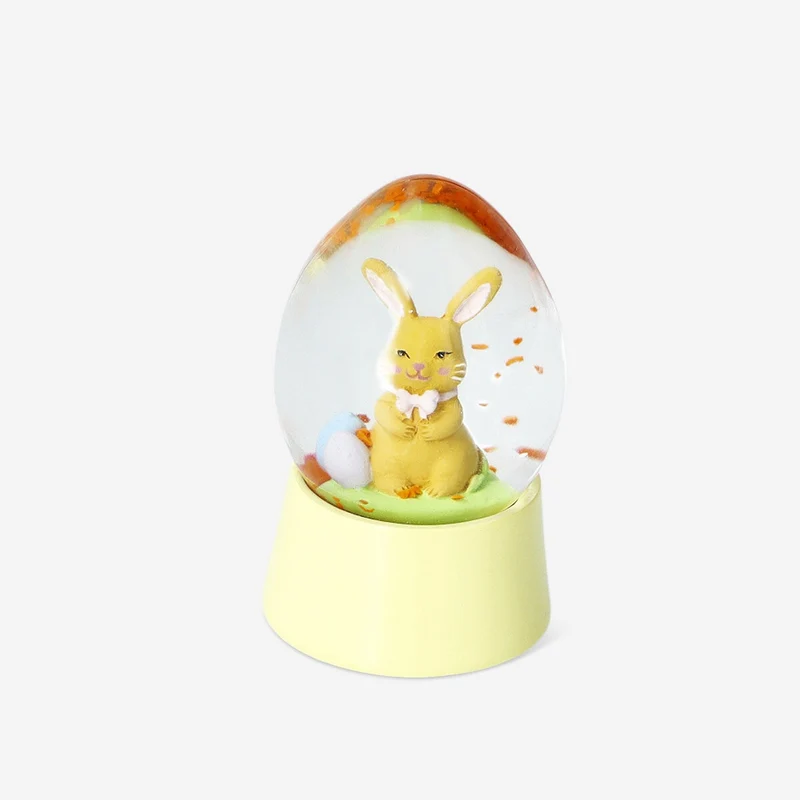 Snow globe with Easter bunny