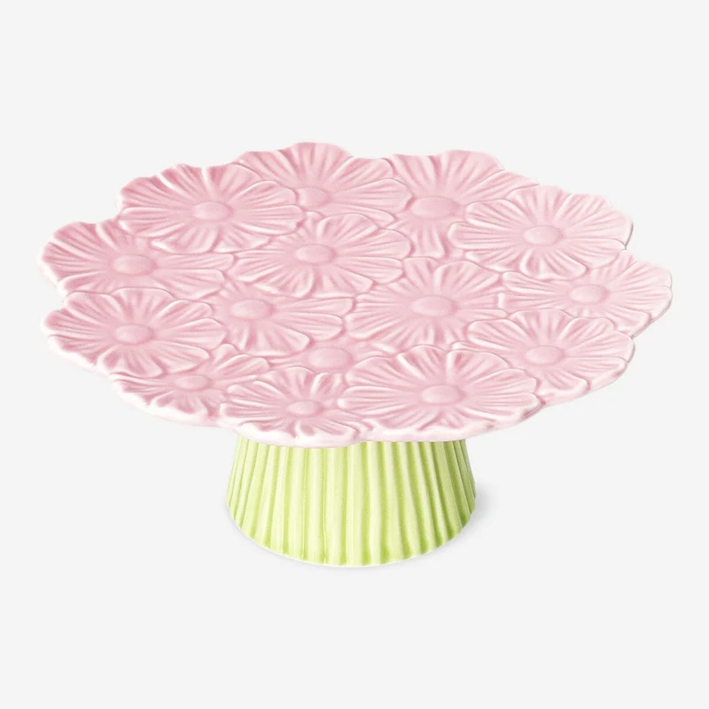 Cake stand with flowers