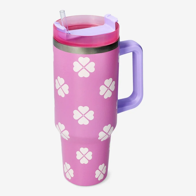 Tumbler with clover print - 1.2 L