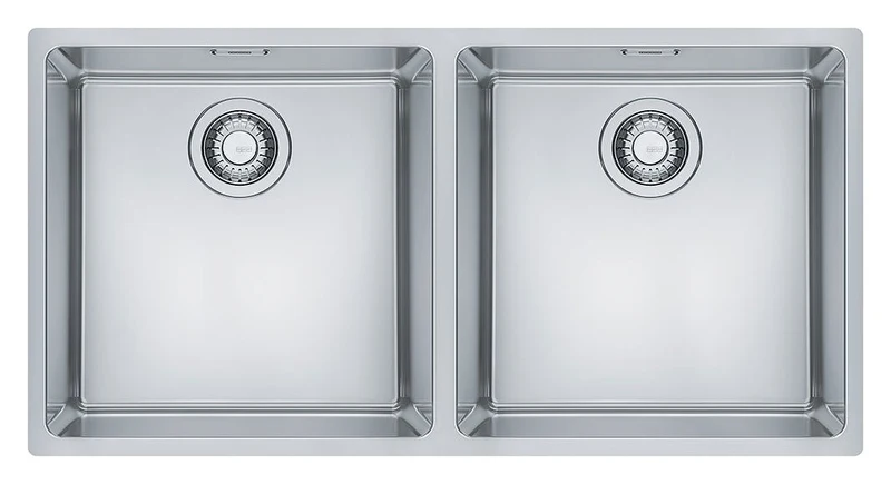 LAVELLO Franke MRX 120 40-40 Maris Lavello 2 vasche sottotop 83 x 40 - inox satinato 122.0525.277