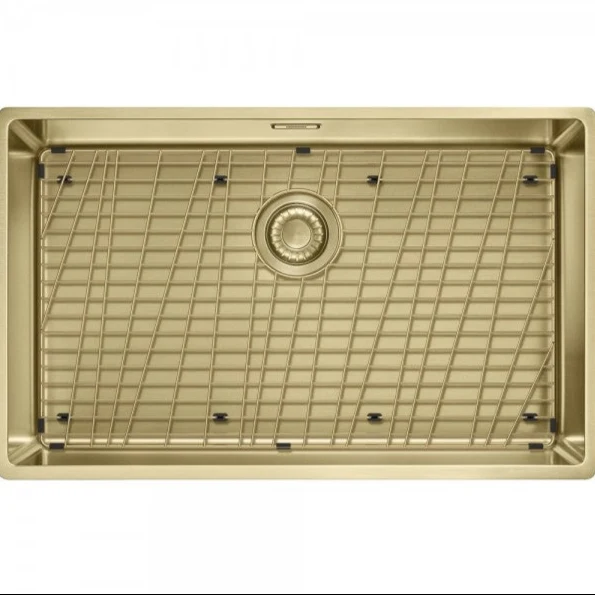 LAVELLO Franke MYTHOS MASTERPIECE BXM 210/110-68 Lavello 1 vasca filotop/sottotop/semifilo 725 x 450 - Acciaio Gold - 127.0674.533