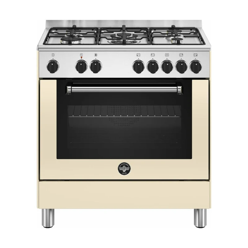 CUCINA La Germania AMN855ECRV/24 SERIE Americana 80 X 50 CREMA 5 fuochi a gas - forno elettrico multifunzione