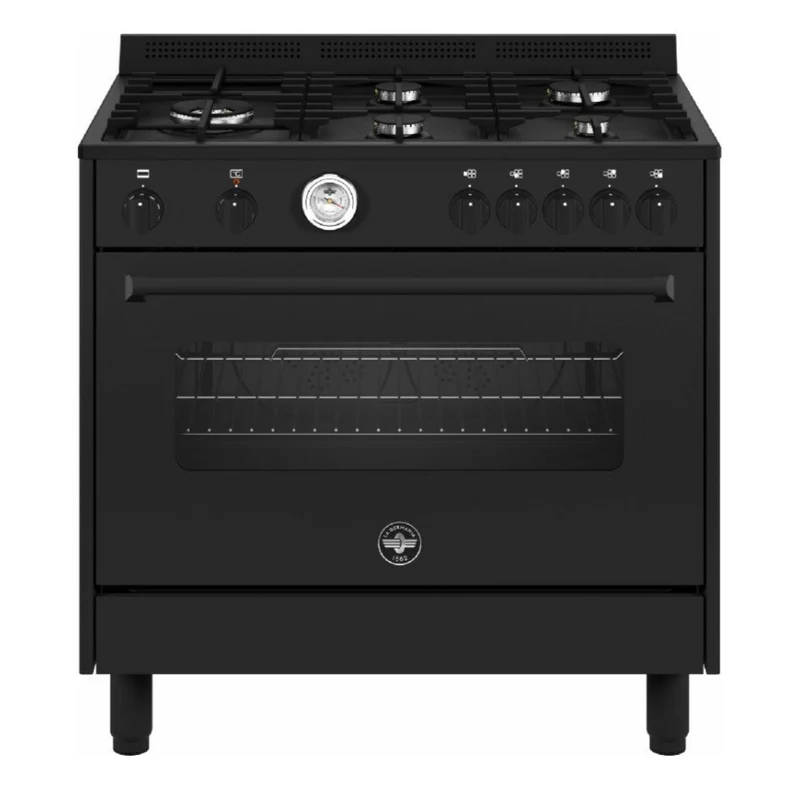 CUCINA La Germania AMN965ETN/24 Americana Cucina 90 x 60 nera con forno elettrico multifunzione