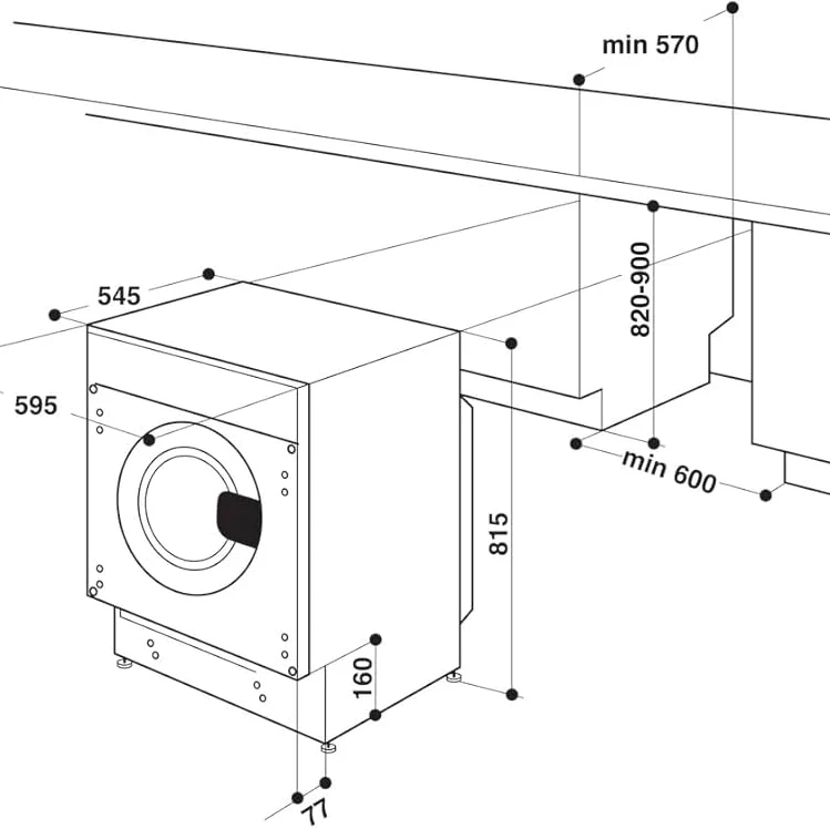 Lavatrice incasso ARISTON BI WMHG 81485 EU 8KG