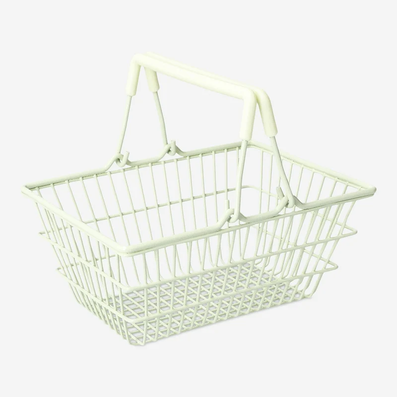 Mini green shopping basket