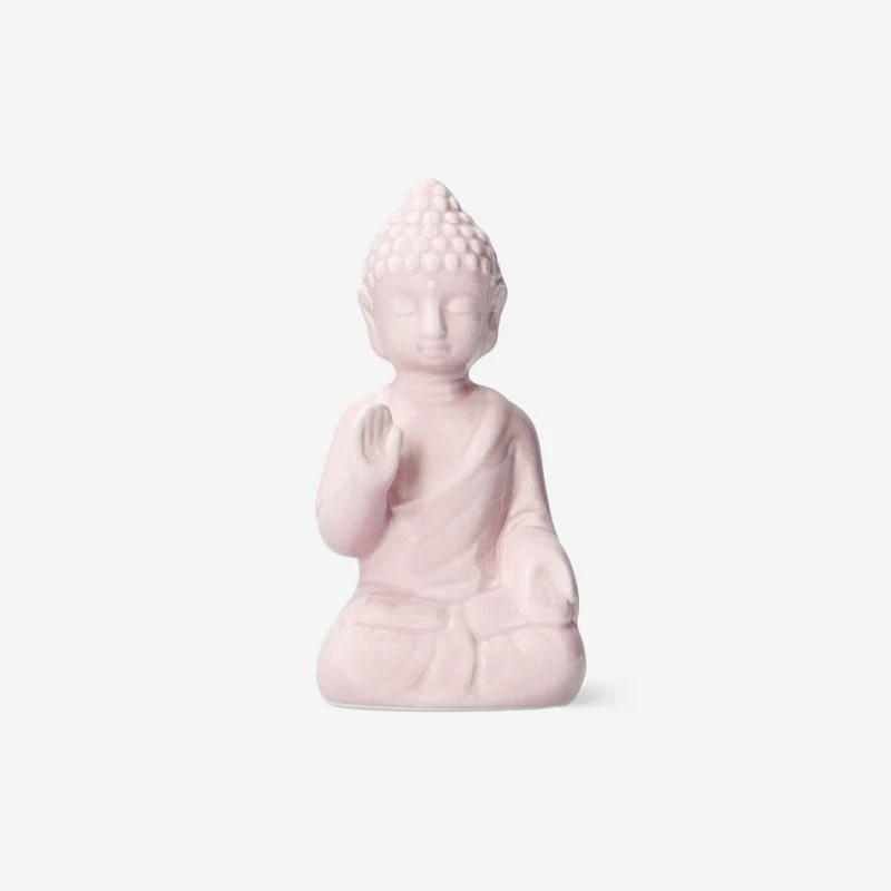 Pink ceramic Buddha