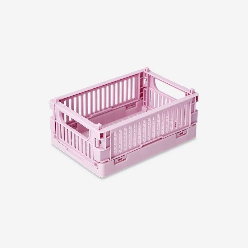 Pink collapsible storage box - Small