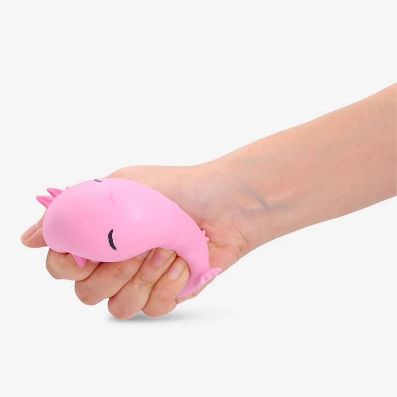 Press me toy - Pink axolotl