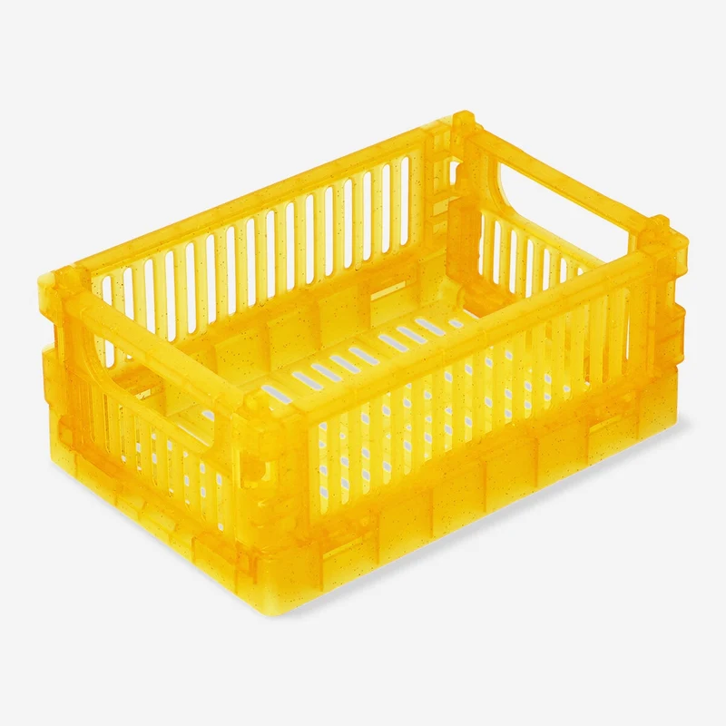 Orange collapsible storage box - Small
