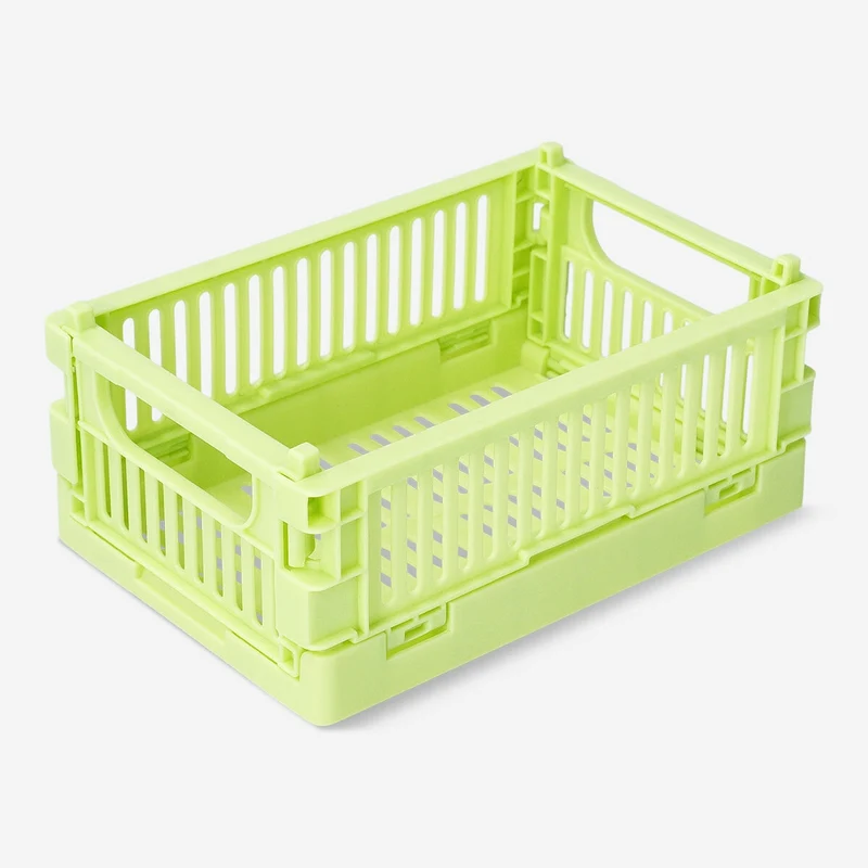 Light green collapsible storage box - Small