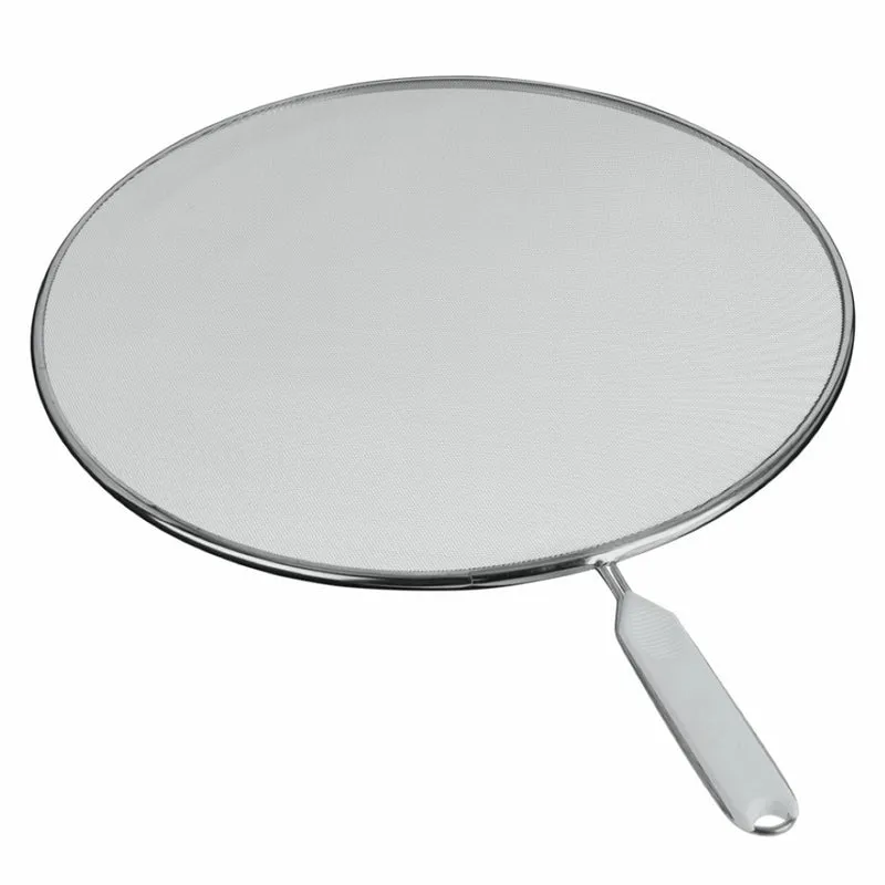 Paraschizzi Rete Alluminio E Manico In Plastica Da 33 Cm Set 5 Pezzi - Metaltex