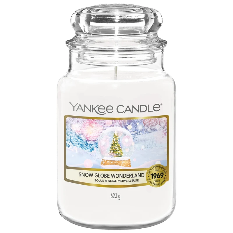Yankee Candle Candela profumata | Candela in giara grande Snowflake Kisses | Durata: fino a 150 ore | Regalo perfetto per donne