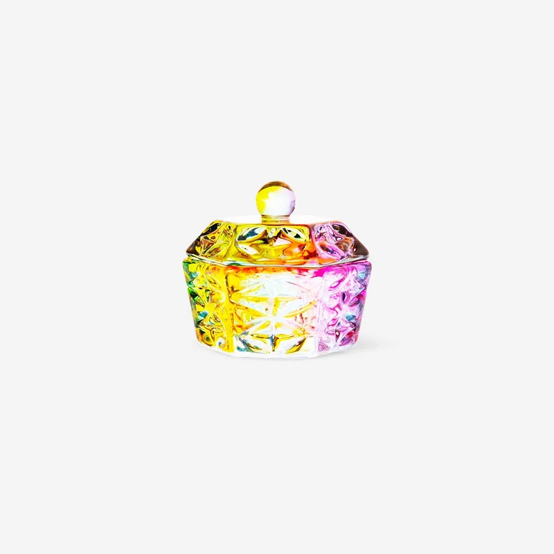 Mini Decorative Rainbow Jar - Square