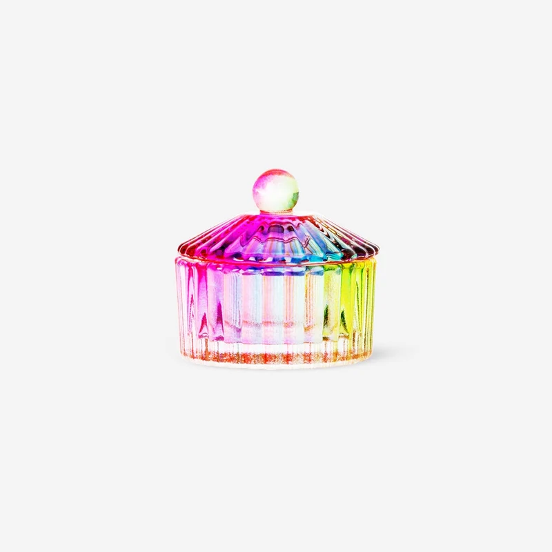 Mini Decorative Rainbow Jar - Round