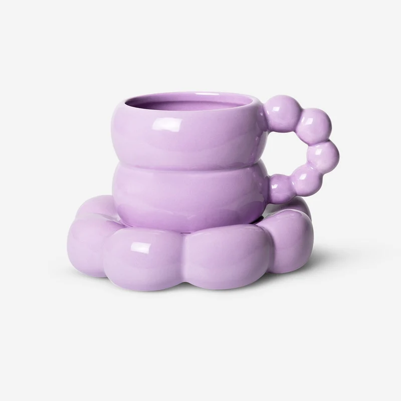 Bubble mug with saucer. 350 ml