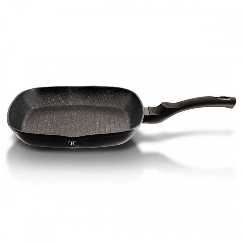 Berlinger haus BH-1846 Padella per griglia in granito - Pentolame antiaderente 28 cm
