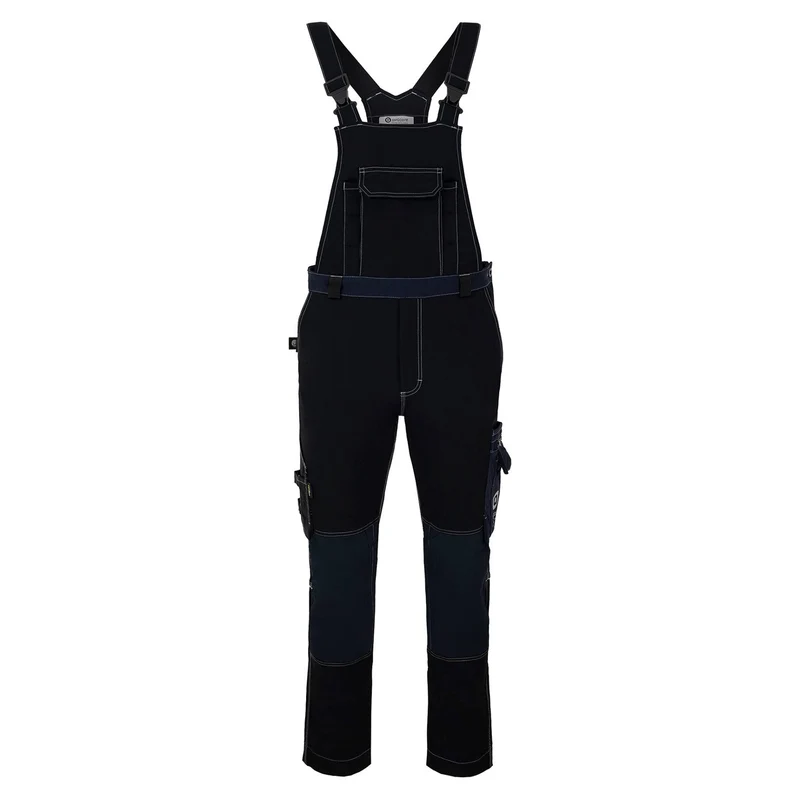 Salopette Avacore, elasticizzata, cordura, nero e blu navy, Avaflex