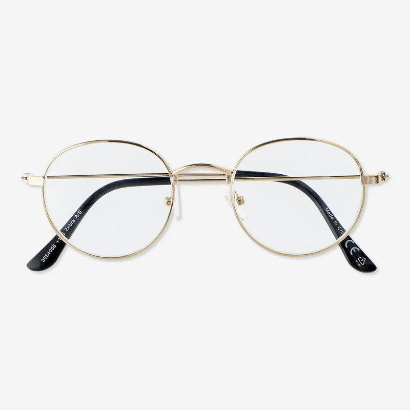 Golden Frame Reading Glasses with +1.5 Strength