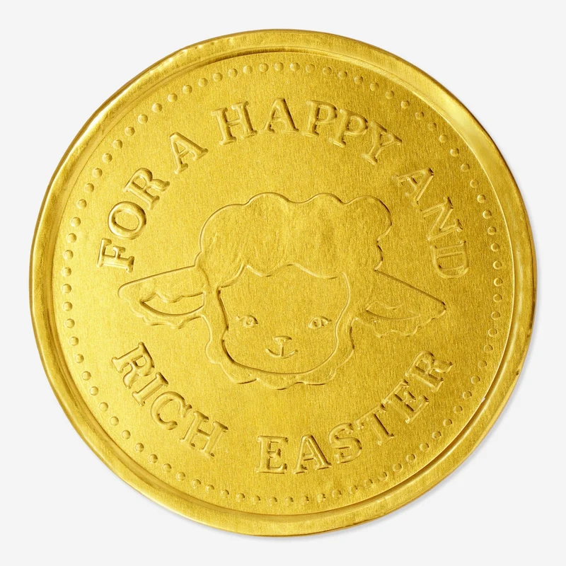 Milk chocolate coin