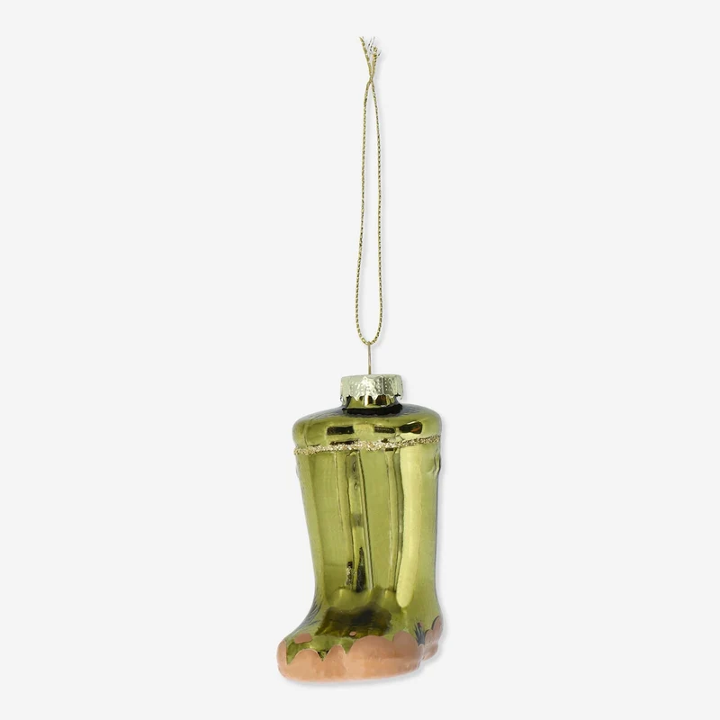 Christmas bauble. Rubber boots