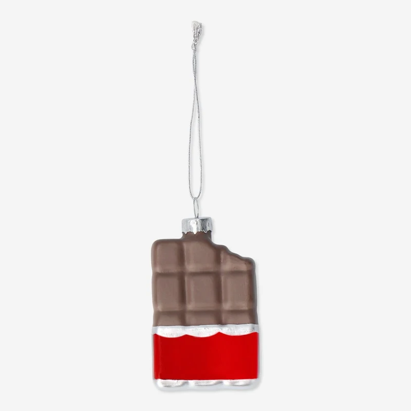 Christmas bauble. Chocolate bar