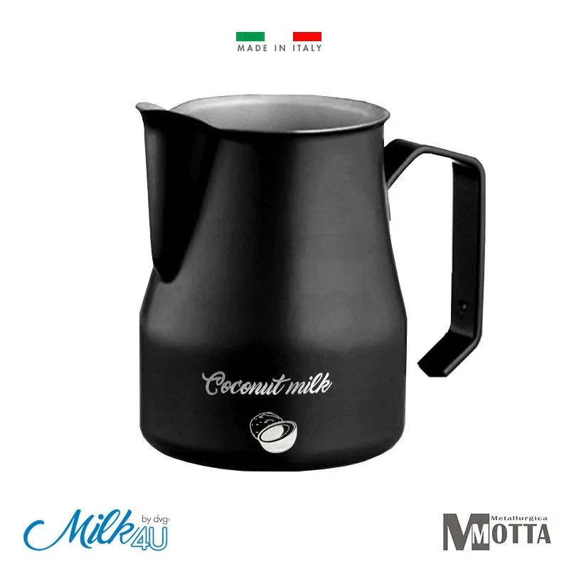 LATTIERA MOTTA MOD. EUROPA 50CL 2 TAZZE INOX, NERA - COCONUT MILK