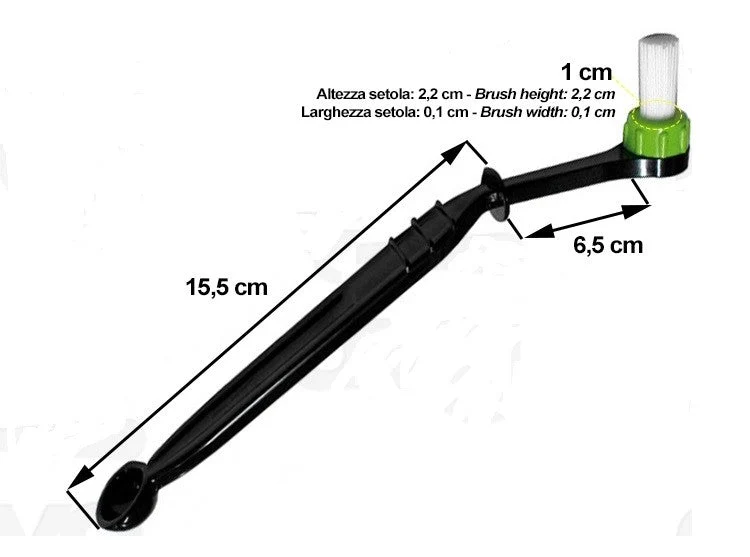SPAZZOLINO PER DOCCIA LUNGO CON TESTINA IN NYLON INTERCAMBIABILE cod. 0E75865