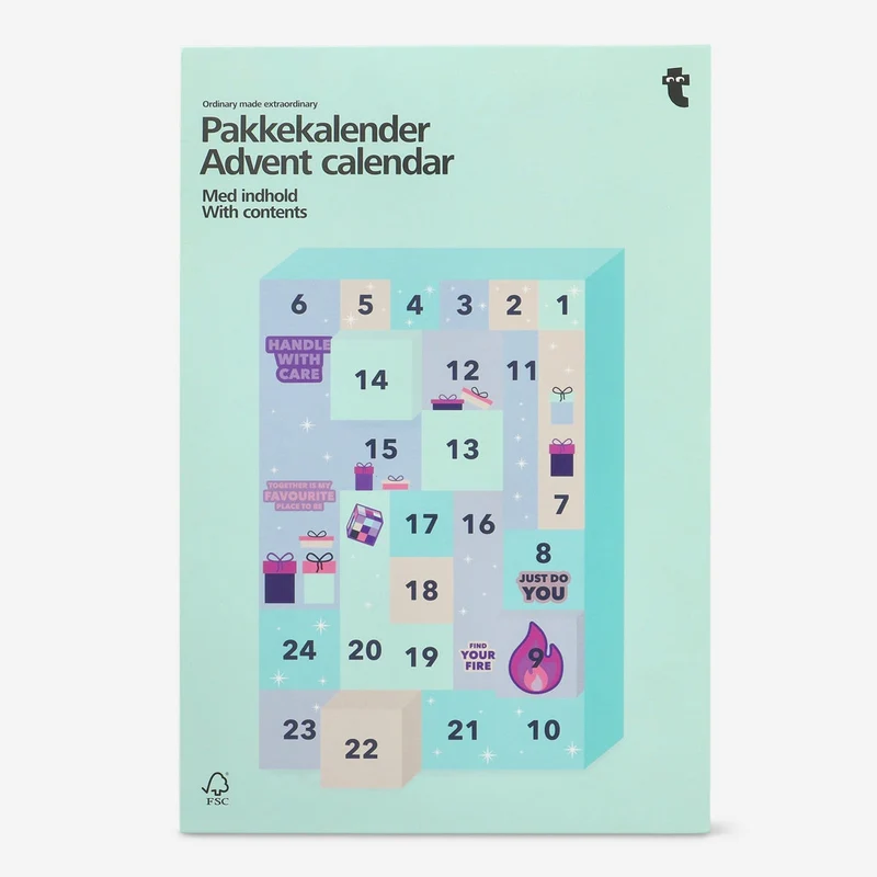 Advent calendar. With contents