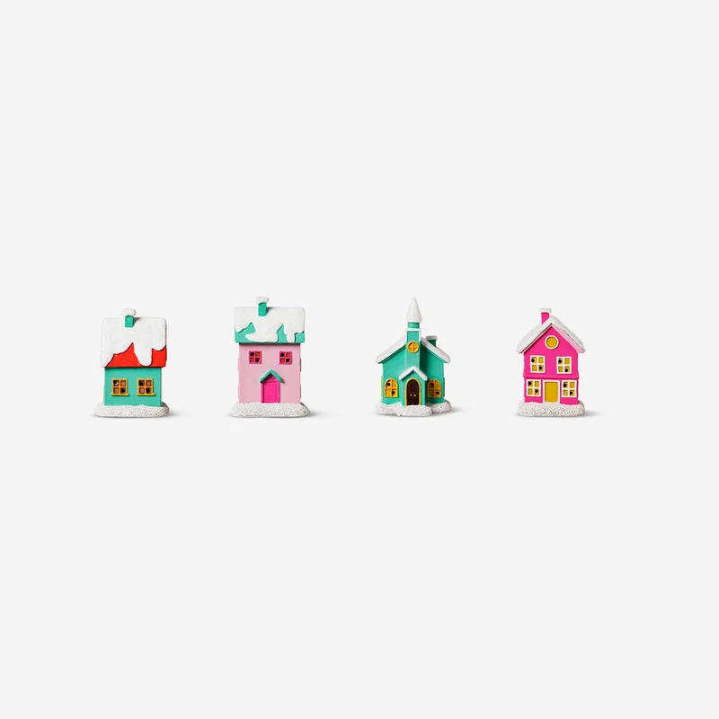 Houses. With light