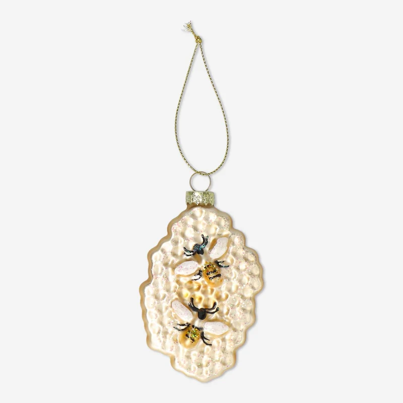 Christmas bauble. Honeycomb