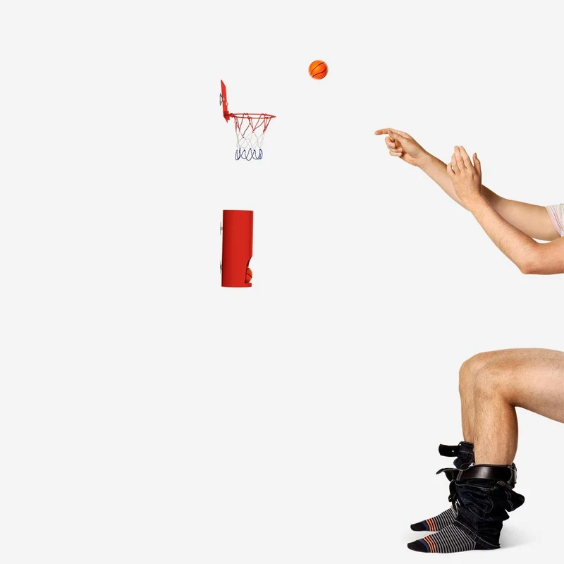 Toilet basketball set