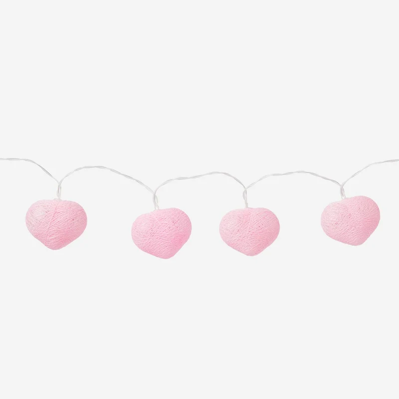 Heart string lights. 285 cm