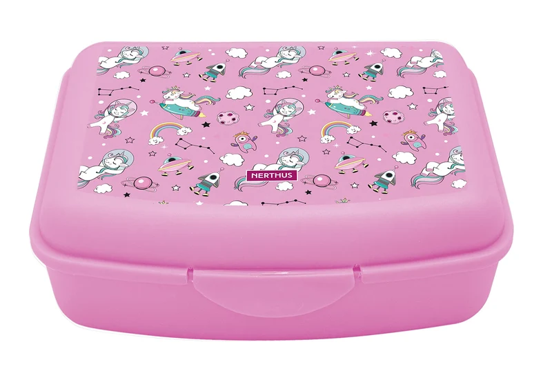 NERTHUS FIH 922 Lunchbox per bambini unicorni, leggera e facile da pulire