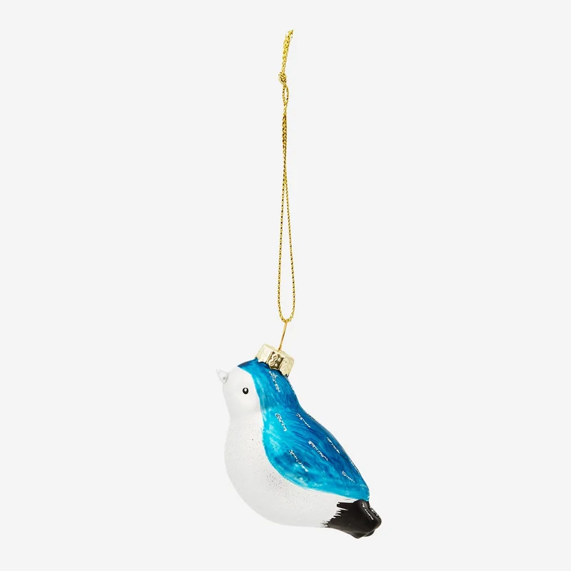 Christmas bauble. Blue bird