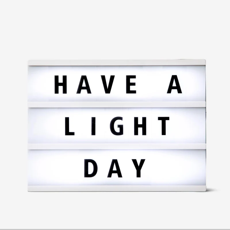 Light box. A4