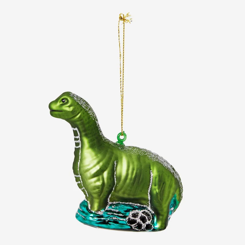 Christmas bauble. Green dino