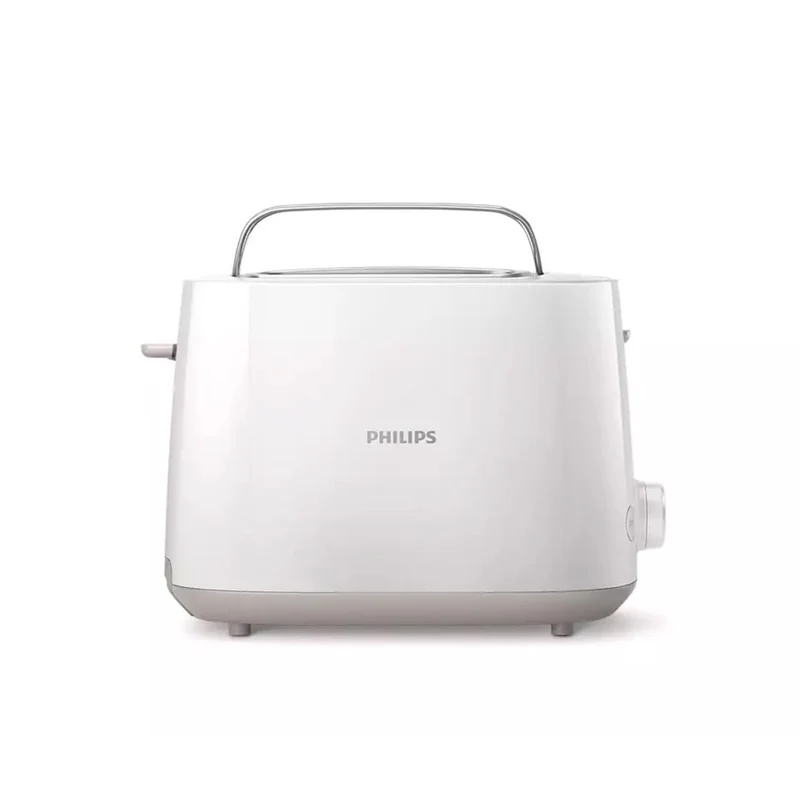 Philips Viva Collection Tostapane, 2 Fette, 8 Impostazioni, Scongelamento e Scalda Brioche Integrato, Leva di Sollevamento, Auto Spegnimento, Bianco (HD2581/00)