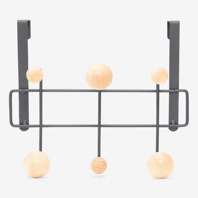 Hook rack for a door