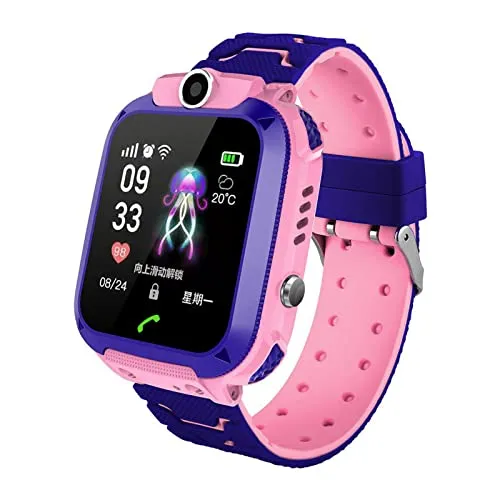 Smart Watch per bambini, Q12 Touch Smartwatch per ragazzi e ragazze, con fotocamera, supporto di posizionamento preciso, monitoraggio attività in standby lungo con frequenza cardiaca, orologi