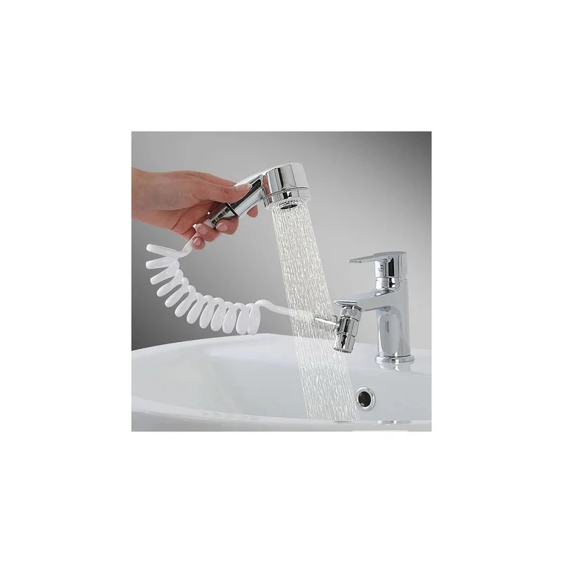 Doccino Easy Universale, Doccino Per Lavandino, Doccetta Per Doccia, Sifone Da Cucina, Facile Da Installare, Fissaggio Con Bioadesivo, Pratico E Compatto
