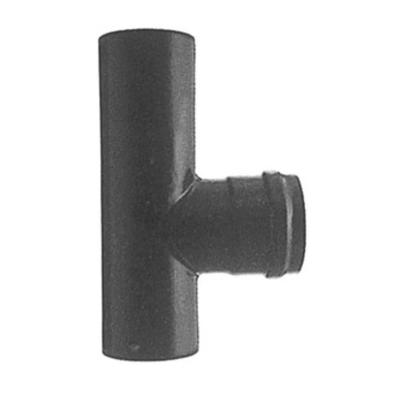 Raccordo a T per Stufa a Pellet Attacco Mfm Ø 8 cm Nero Opaco