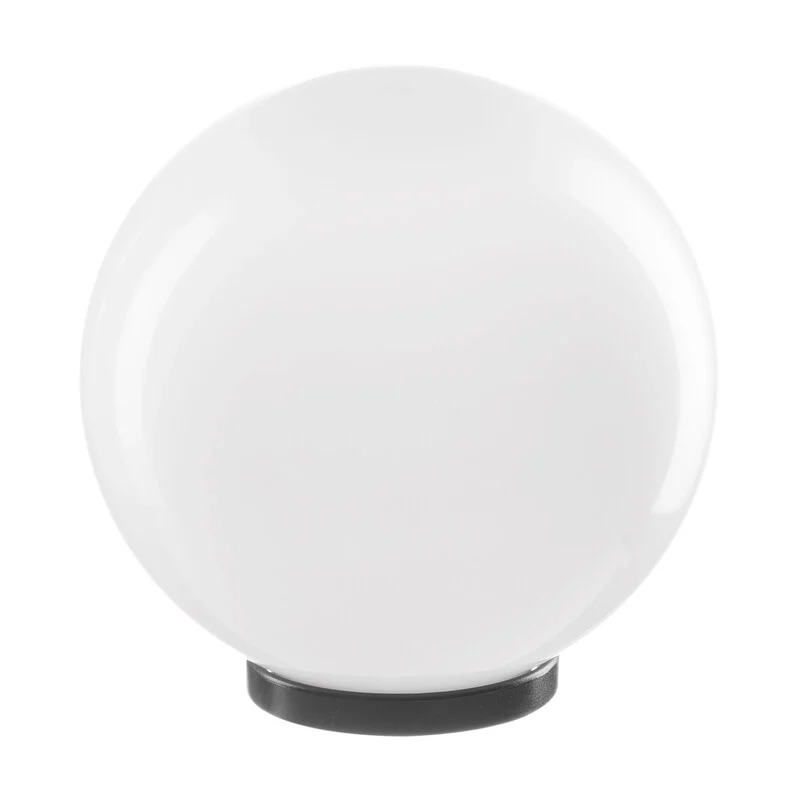 Globo Opale Bianco D 25 cm con Base E27 2 Pezzi