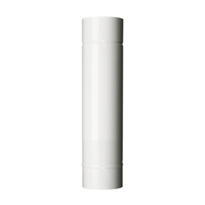 Tubo per Stufa H 50 cm Ø 13 cm Bianco 12 Pezzi