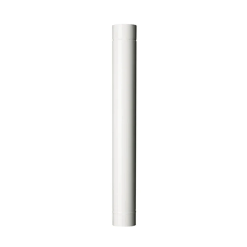 Tubo per Stufa H 100 cm Ø 8 cm Bianco 12 Pezzi